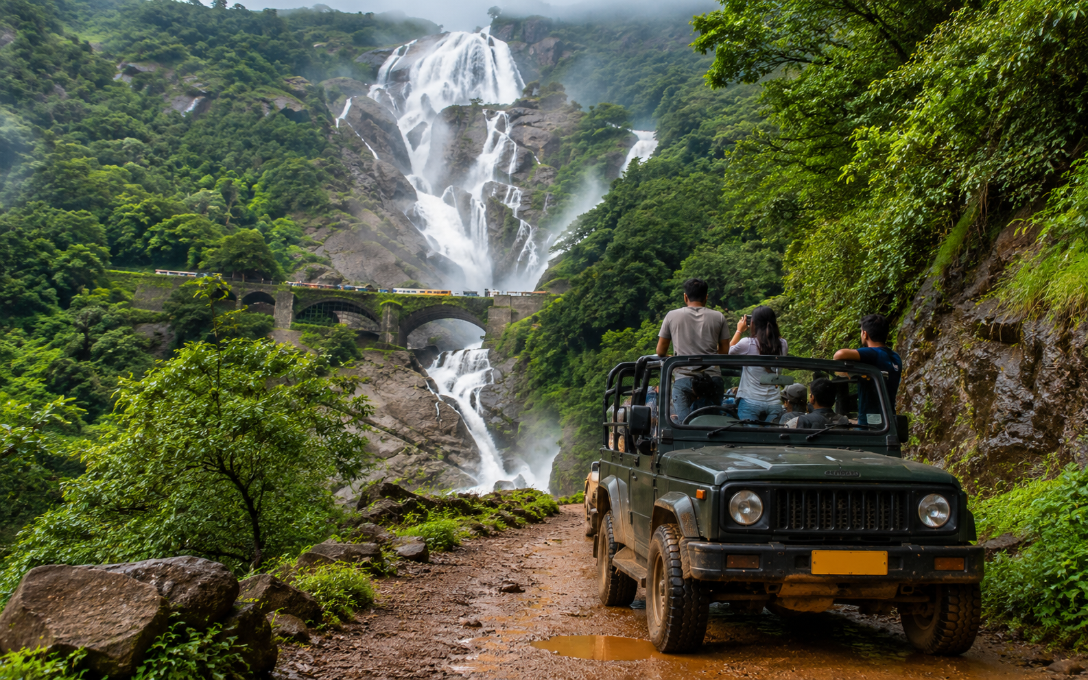 Dudhsagar Waterfall Jeep Tour – Goa